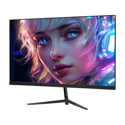 22 Inch LED Office Computer Monitor Bezel Less Lighting Bar 1K FHD Resolution HDMI