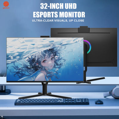 Guter Preis OEM-Logo-Ready 32-Zoll-Monitor: Webcam-integrierte Bequemlichkeit gepaart mit UHD/QHD-Detail, 180Hz hoher Erfrischungsrate, 99% SRGB-Genauigkeit und fortschrittlicher Augenpflege-Technologie zur Verringerung von Müdigkeit während langer Sitzungen Online