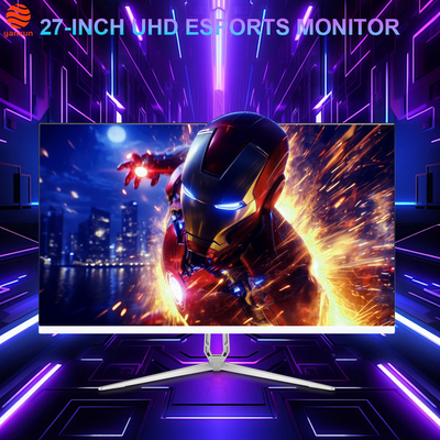 Good price FHD QHD UHD Resolution 27 Inch 1440p Gaming Monitor 165Hz Fixed Bracket White Color online