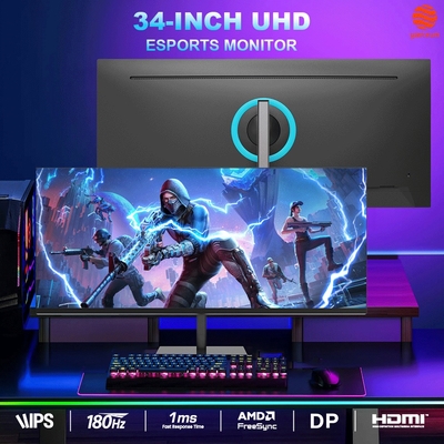 Good price Custom Logo 34 Inches Flat Ultrawide Monitor 144Hz 165Hz 180Hz For Work And Gaming online