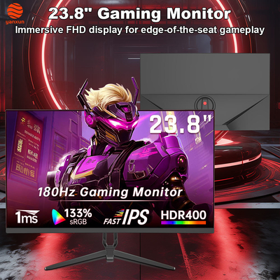 Good price 180Hz 23.8 Inch Gaming Monitor QHD UHD Resolution With RGB Lighting Adjustable Bracket online