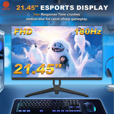 Good price 2560x1440P 21.45 Inch Gaming Monitor IPS Panel 180Hz RGB Lighting 99% SRGB Black Color online