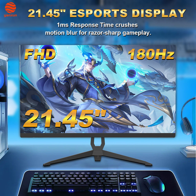 Goede prijs Zwarte Kleur 21,45 Inch Gaming Monitor IPS Paneel 180Hz RGB Verlichting Met HDMI & Display Port Connectiviteit online