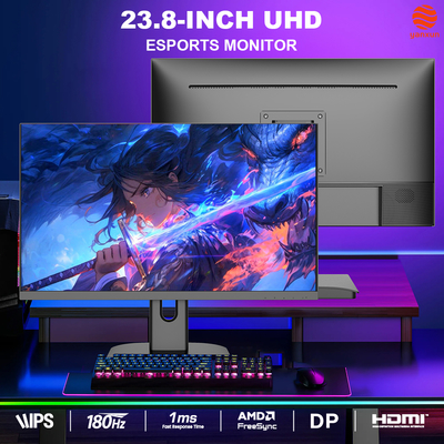 Bon prix Moniteur de jeu 23,8 pouces léger 180 Hz résolution UHD Luminosité 300 cd/m2 Marque OEM en ligne