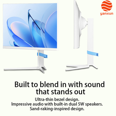 Good price QHD Resolution 32 Inch Gaming Monitor RGB Lighting Adjustable Bracket 99% SRGB White Color online