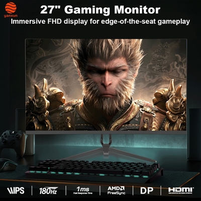 Good price UHD 4K IPS Panel 180Hz 27 Inch Gaming Monitor with Fixed Bracket Customized Size online
