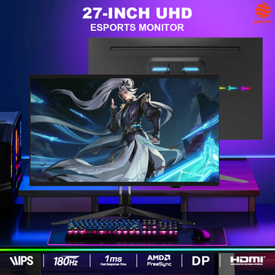 Good price 4k Ips Panel Monitor 27 Inch 180hz , UHD Resolution Fixed Bracket Gaming Monitor online