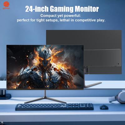 Good price 24 Inch 180Hz Gaming Monitor RGB Lighting 99% SRGB Black Color PC Monitor online