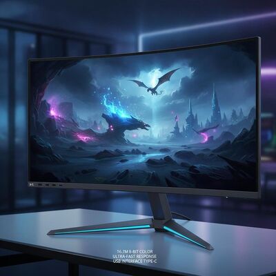Хорошая цена 16.7M 8-битный дисплей цветный высококачественный игровой монитор Тип интерфейса USB, предлагающий быстрый ответ и яркое цветовое воспроизведение онлайн