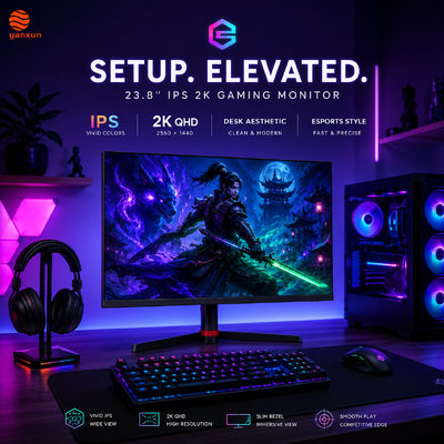 Bon prix Moniteur de jeu IPS 2K QHD de 23,8 pouces, résolution Quad HD 2560×1440, taux de rafraîchissement élevé de 165 Hz, temps de réponse ultra-rapide de 1 ms MPRT pour un jeu compétitif fluide, doté d'une dalle IPS aux couleurs vives en ligne